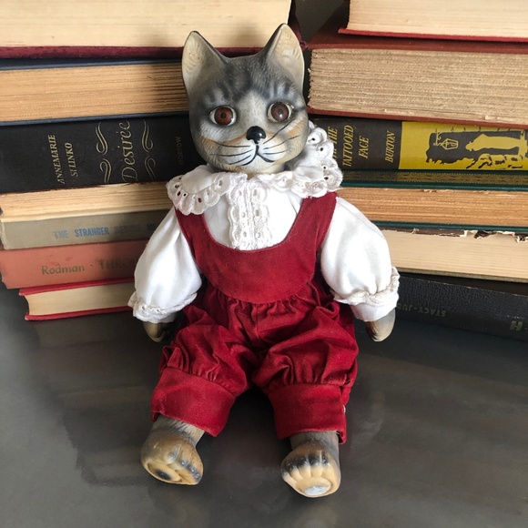 vintage cat doll